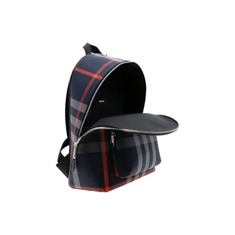 Burberry Jeff Check Backpack Navy/Grey-2