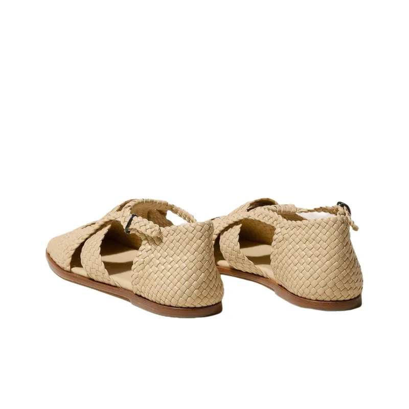 Hereu Serra Casual Single Shoes Women's Beige-1