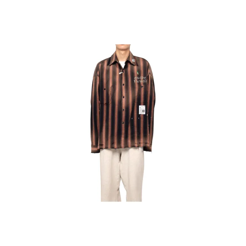 Maison Mihara Yasuhiro Vintage Striped Distressed Shirt-2