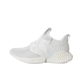 Adidas Alphabounce Instinct Slip Resistant Breathable Low Top Casual Running Shoes Unisex Gray White
