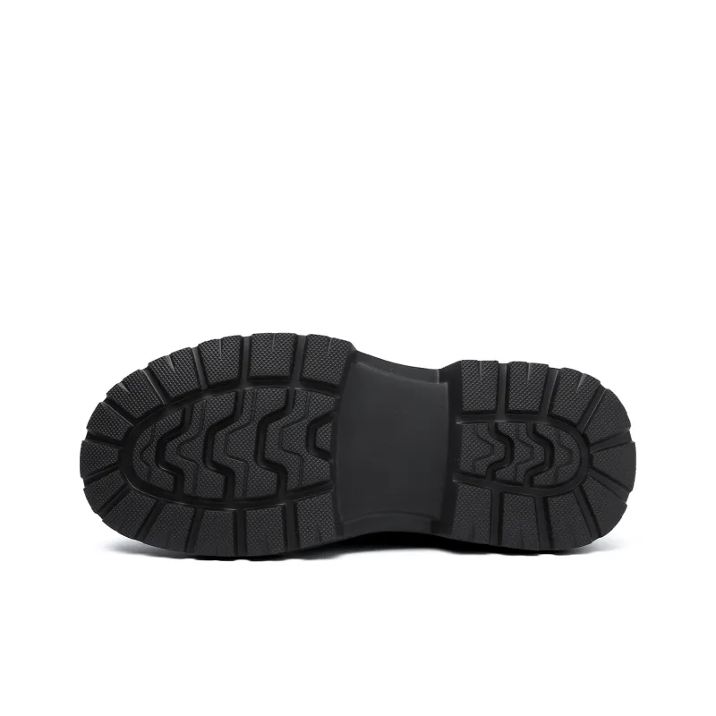 Mulinsen Work Boots Men's Casual Shoes Men's Black-4