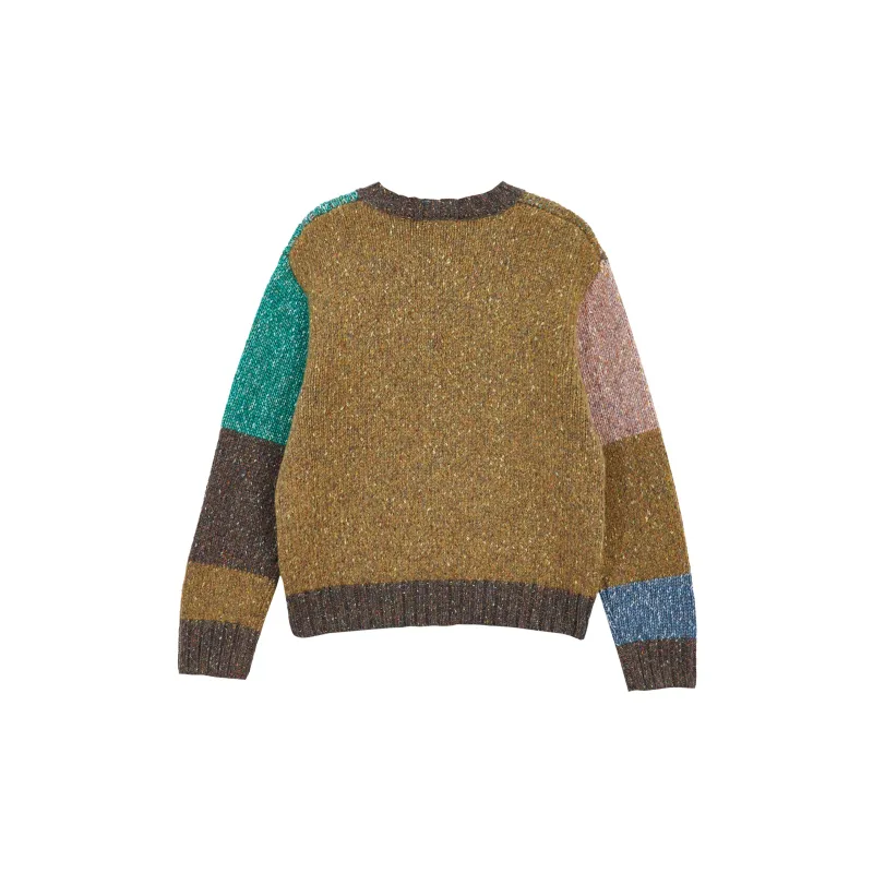 MLMR Knitwear Women's Brown Floral Gray-1