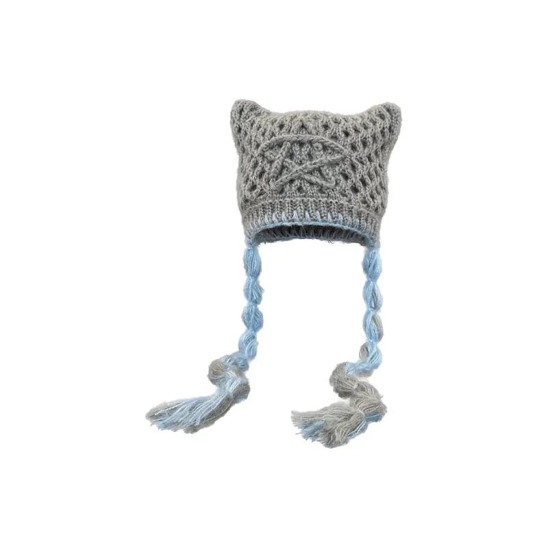 MUSTKOO Knitted Fabric Beanies Women's-4