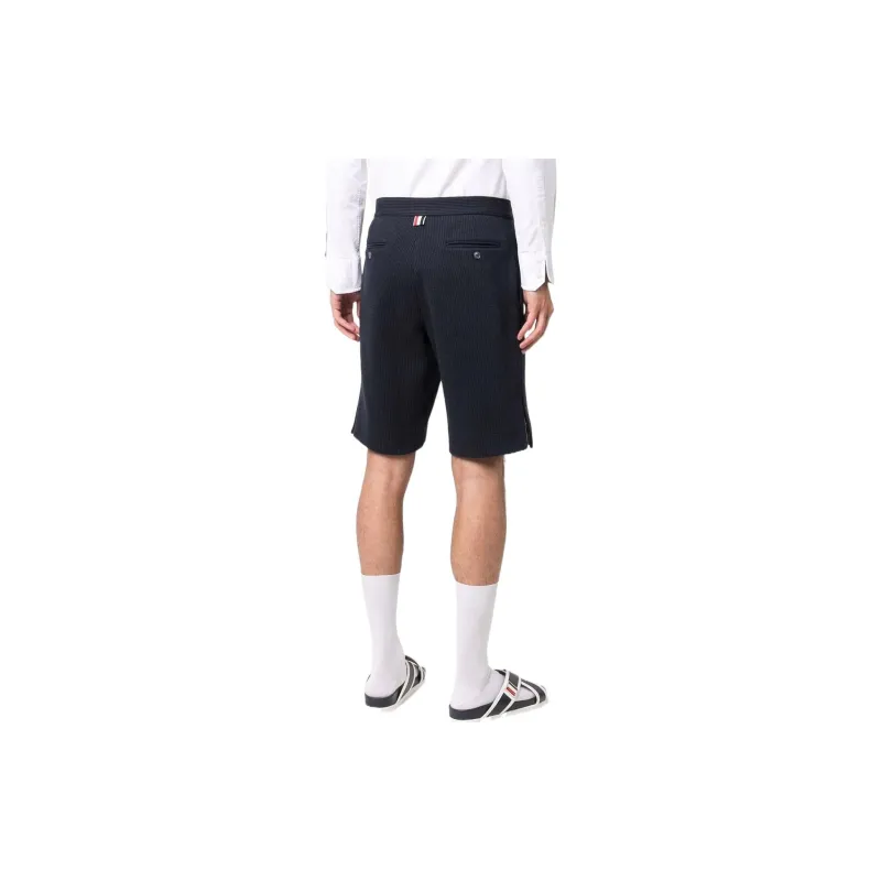 THOM BROWNE Logo Patch Bermuda Shorts-3