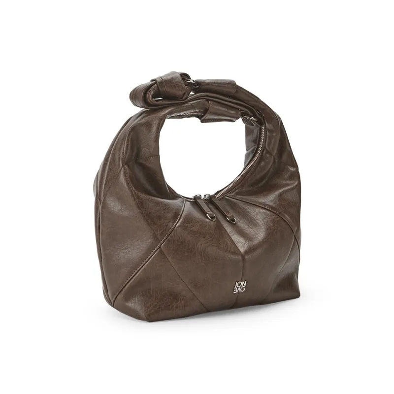 JONBAG Synthetic Leather Crossbody Bag, Shoulder Bag Women's Black/Polished Brown-3