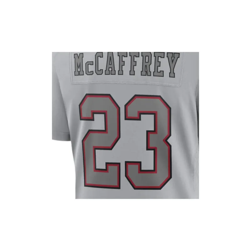 Nike Christian McCaffrey San Francisco 49ers Super Bowl LVIII Soccer Jerseys Women's Gray-3