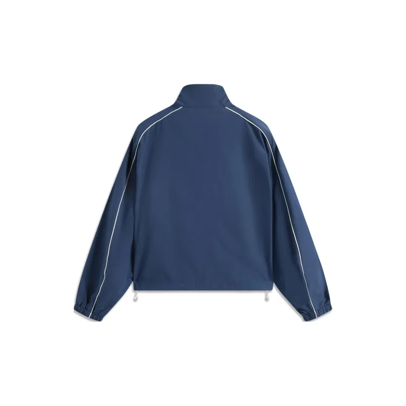 LiNing Sports Trend Series Trench Coat Women's Deep Prussian Blue-1