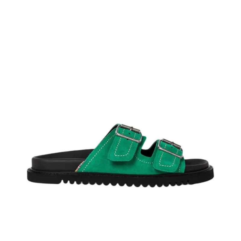 Paul Smith Phoeni Slide Slippers Women's Green-1