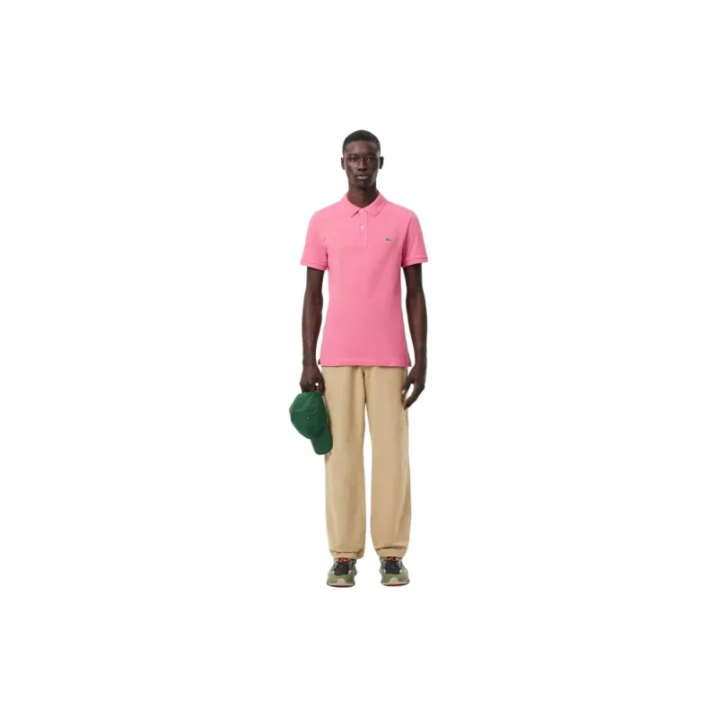 LACOSTE Polo Shirt Men's Acacia Pink-1