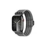 Light and Translucent Cut-Out[Upgraded Magnetic | Woven Slide Buckle]Gray-Gunmetal Buckle