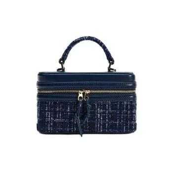 ZARA Polyurethane Handbag Small Size Women's Blue