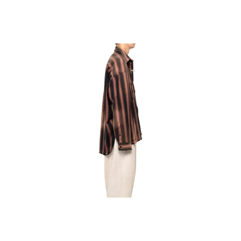 Maison Mihara Yasuhiro Vintage Striped Distressed Shirt-4