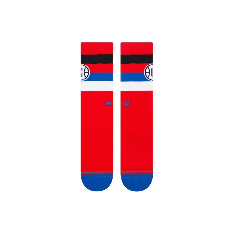 NBA Los Angeles Clippers Stance Crew Basketball Socks Men's 1 Pack Red-2