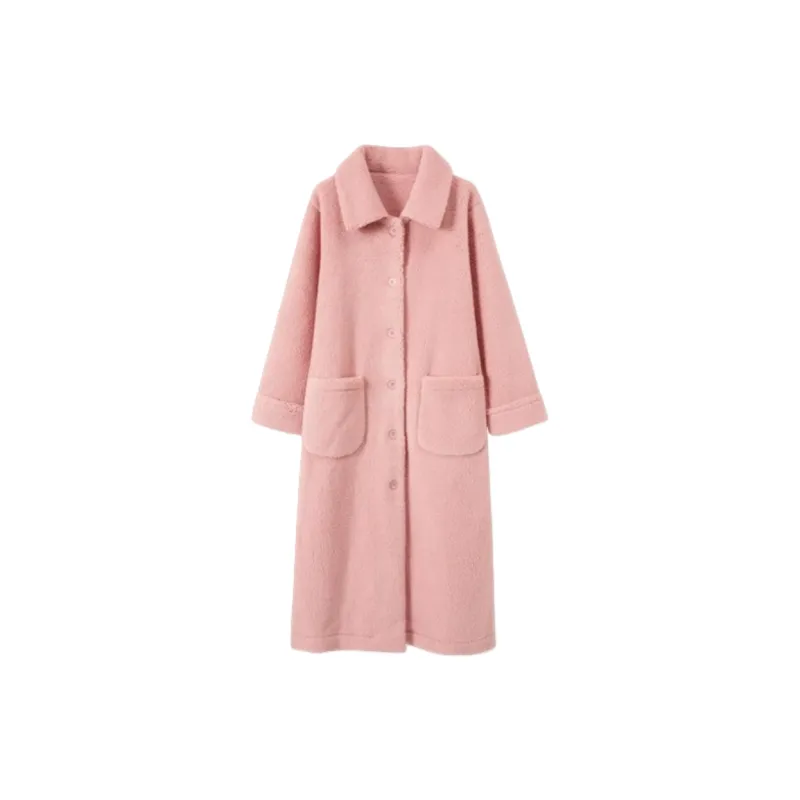 Vine Color Women's Bath Robes-1