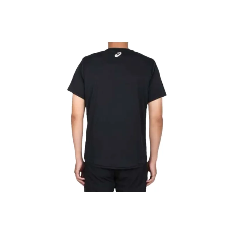 Asics T-Shirt Men's Black Silver-2