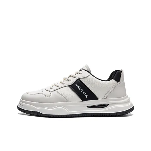 NAUTICA Skateboard Shoes Men Low-Top White/Black