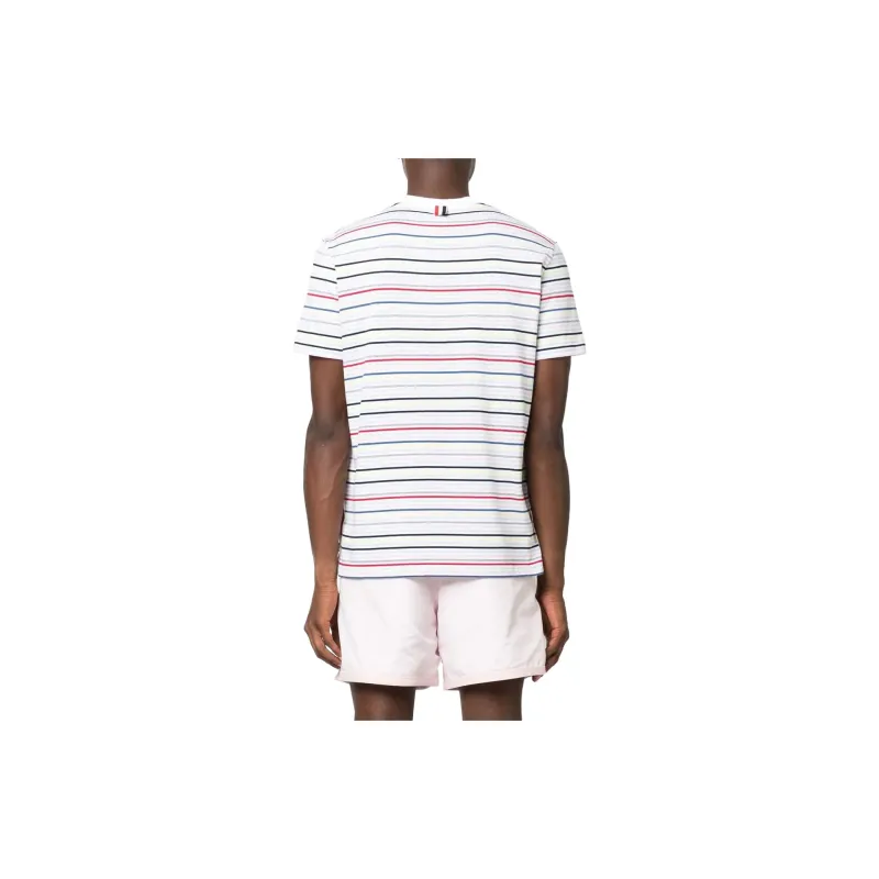 THOM BROWNE Striped Crewneck T Shirt-3