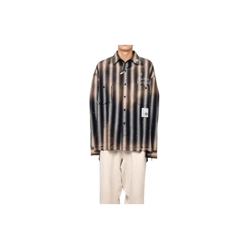 Maison Mihara Yasuhiro Vintage Striped Distressed Shirt-3