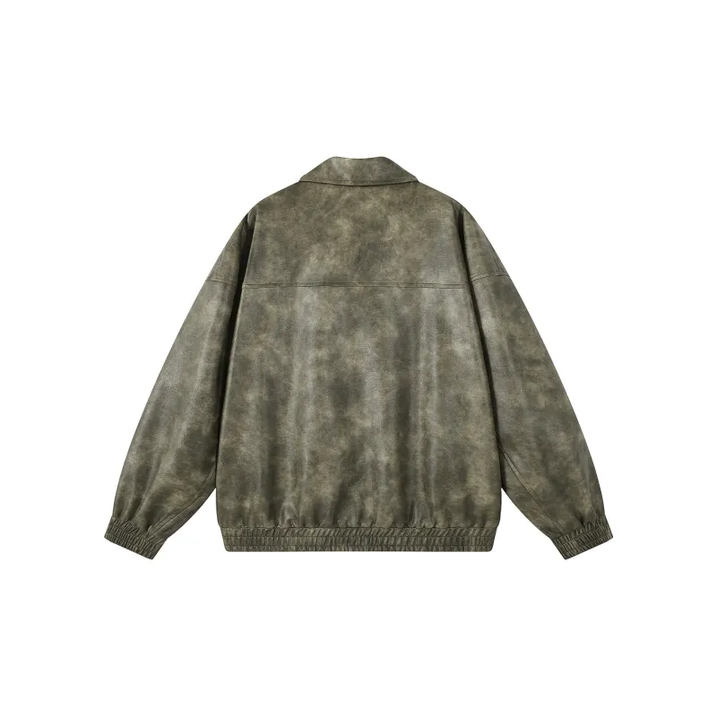 Qnxeey Leather Jackets Unisex-15