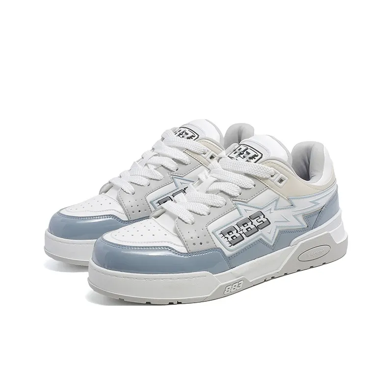 883 Skateboard Shoes Unisex Low Top Blue/White-1