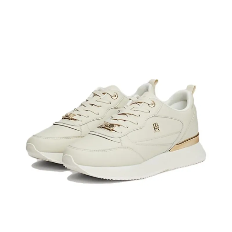 Tommy Hilfiger Wear Resistant Low Top Casual Shoes Women's Beige-2