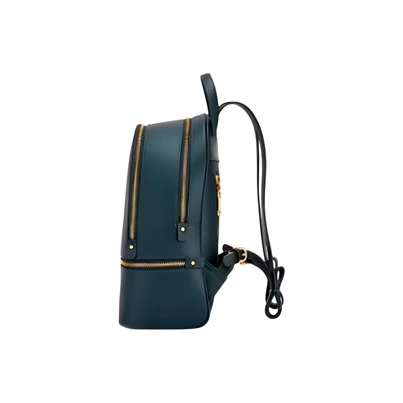 Hush Puppies Cow Leather Backpack Medium Size Unisex Black/Gray Apricot/Jasper-12