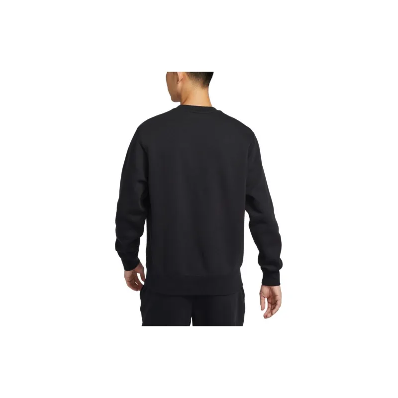 Nike Club Sweat Trainer Sweatshirt Men's Black/Safety Orange-1