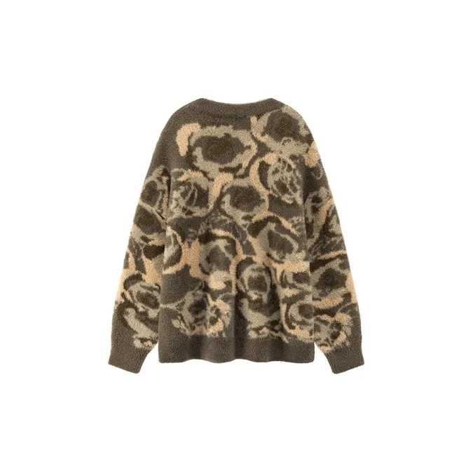 CHUU Knitwear Women's Green Camouflage-1