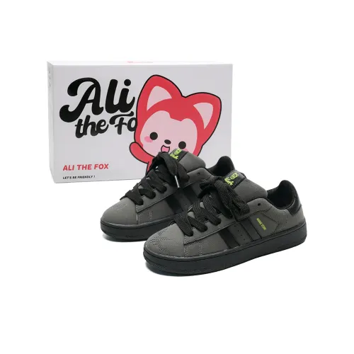 ALI THE FOX Skateboard Shoes Unisex Low-Top Black