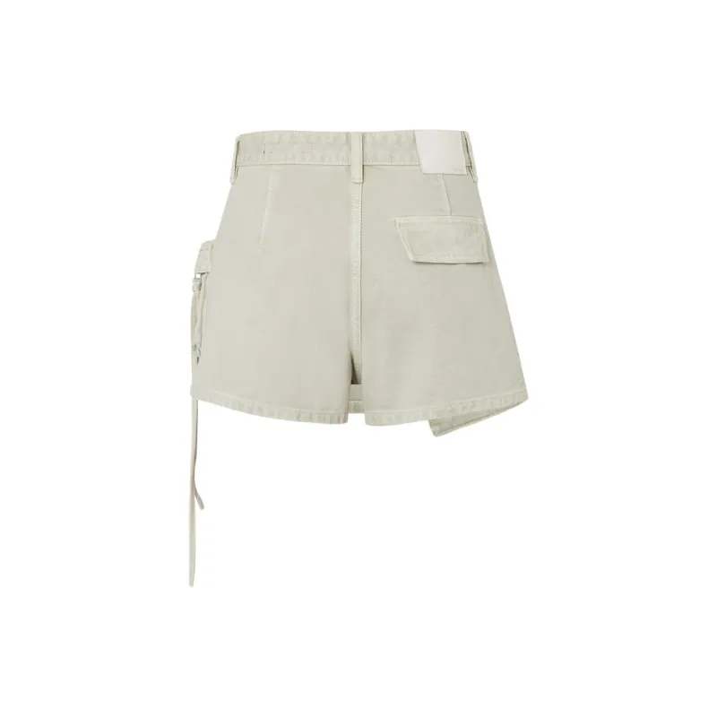 MOCO Denim Shorts Women's Ore Gray Green-1