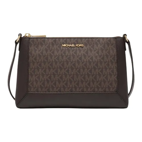 MICHAEL KORS Artificial Leather Shoulder Bag Crossbody Bag Medium Size Women's Chocolate