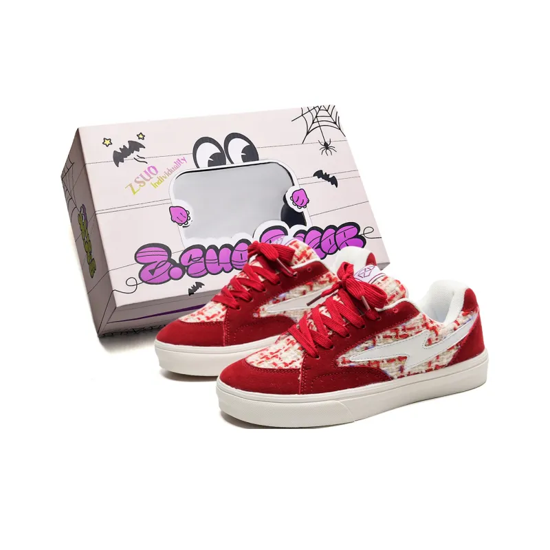 Z.SUO Height Enhancing Lightweight Breathable Slip Resistant Low Top Skateboard Shoes Unisex Mismatched Box Included-6