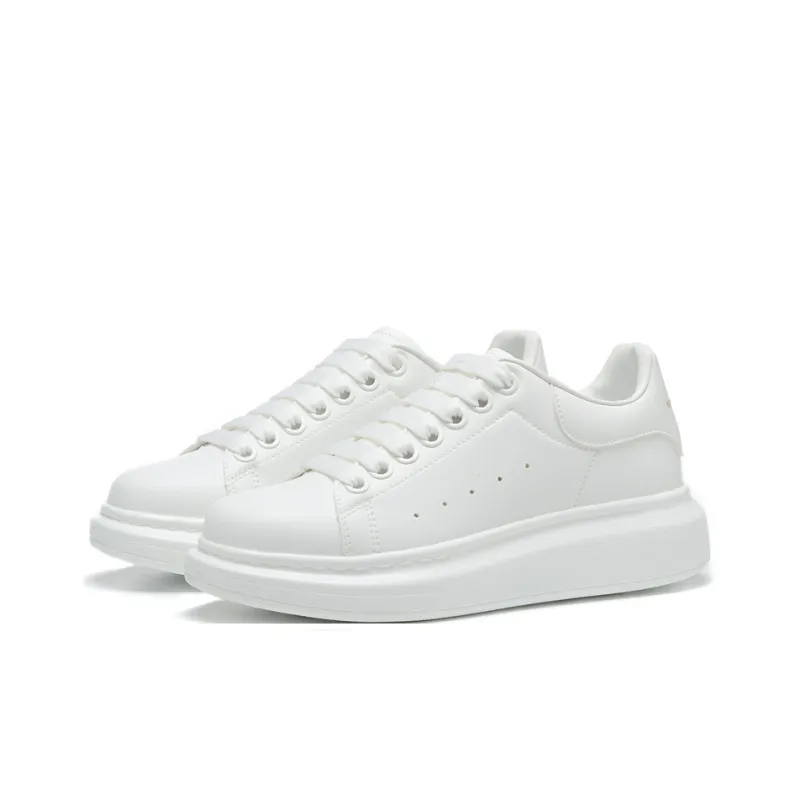CariteSport Minimalist Style Versatile White Sneakers Abrasion-Resistant Low-Top Casual Shoes Unisex-1