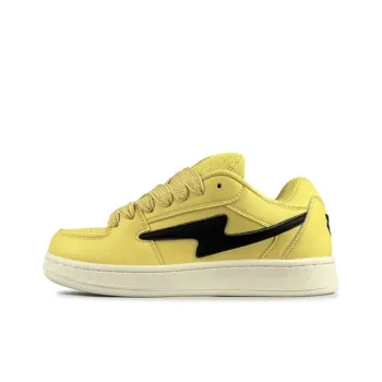 OBWA Anti Slip Wear Resistant Breathable Height Increasing Low Top Skateboard Shoes Women's Bumblebee