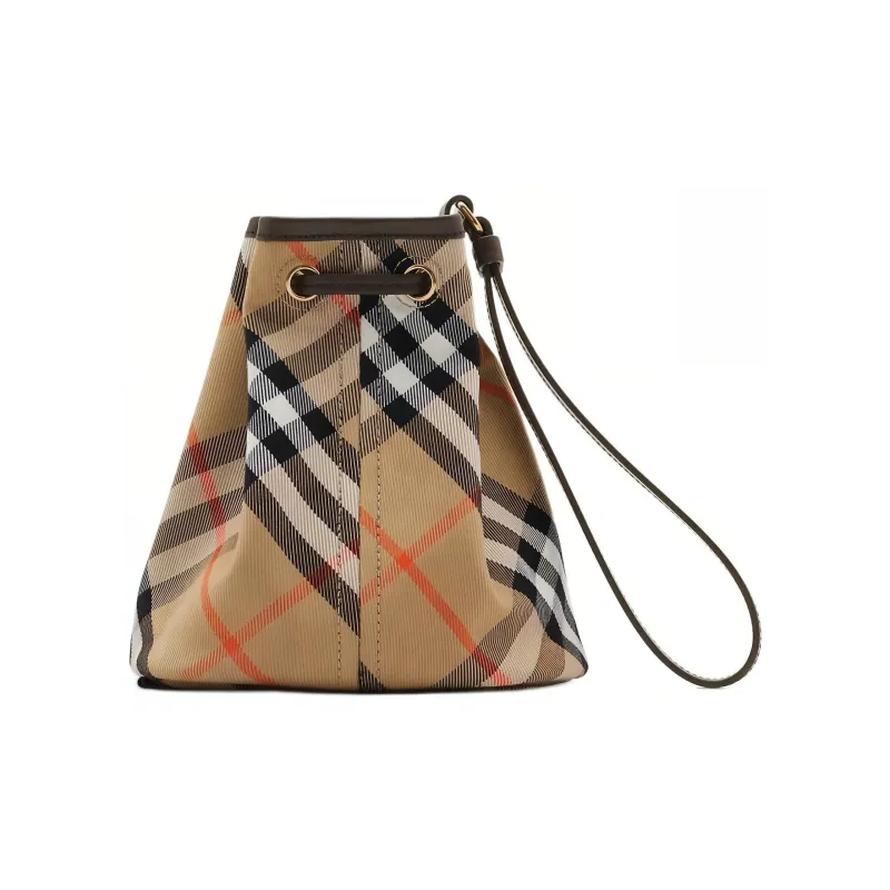 Burberry Cotton Clutch Women's Sand-4