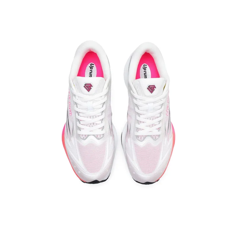 Up Run Extraordinary Arrow Running Shoes Unisex Pearl White Pink-2