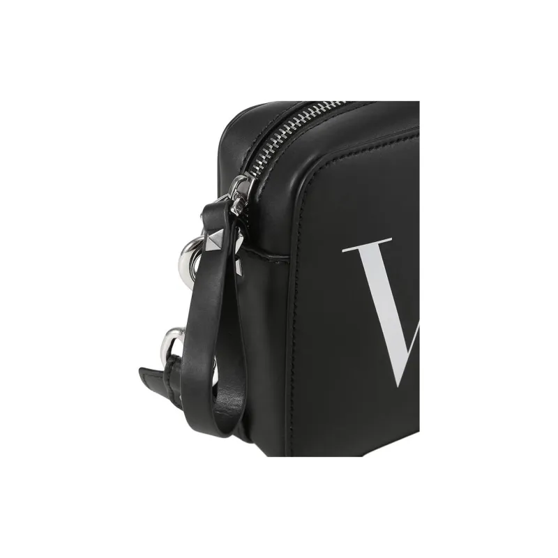 Valentino VLTN Logo Printed Zip Up Shoulder Bag-8