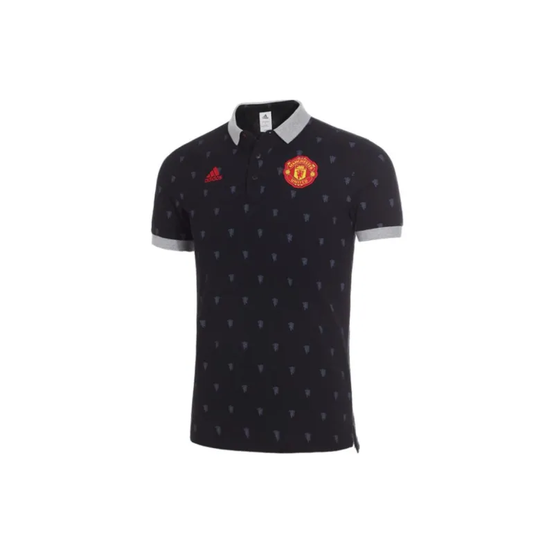 Adidas MANCHESTER UNITED THEATRE OF DREAMS Polo Shirt Men's Black-1