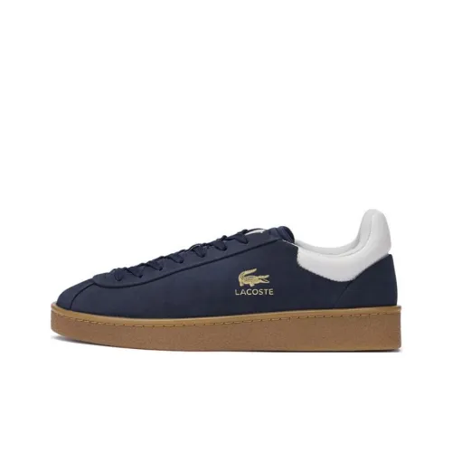 LACOSTE Low Top Skateboard Shoes Men's Navy Blue/Glossy