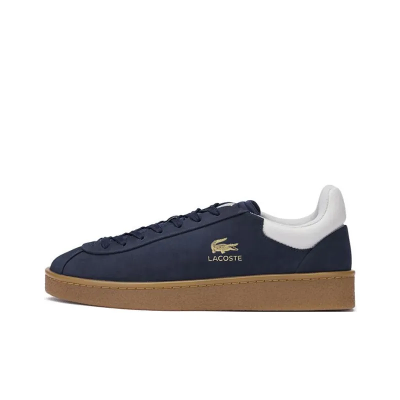 LACOSTE Low Top Skateboard Shoes Men's Navy Blue/Glossy-0
