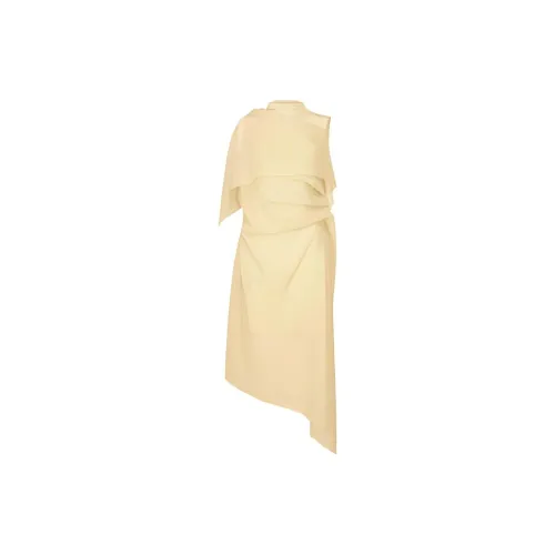 ISSEY MIYAKE Sleeveless Dresses Women's Champagne