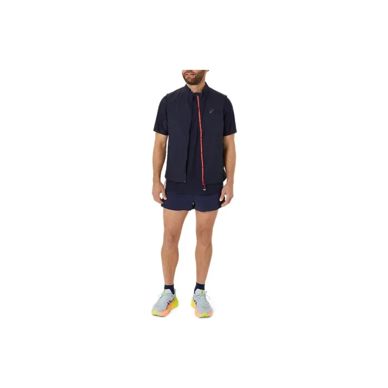 Asics METARUN PACKABLE GILET T Shirt Men Dark Blue-4