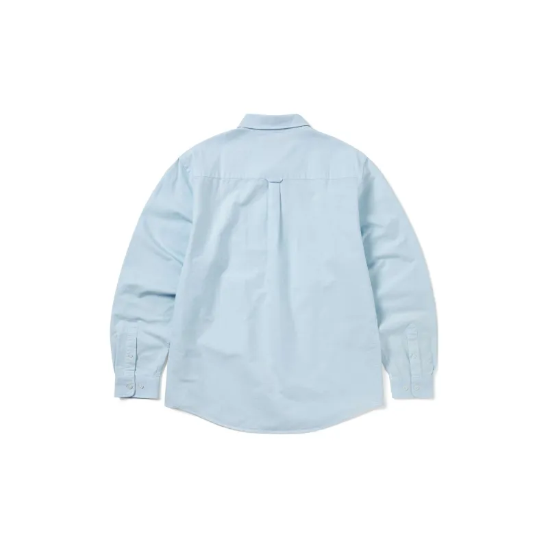 Thisisneverthat FW24 FW24 Overdyed T Logo Oxford Shirt Shirt Unisex Blue-1