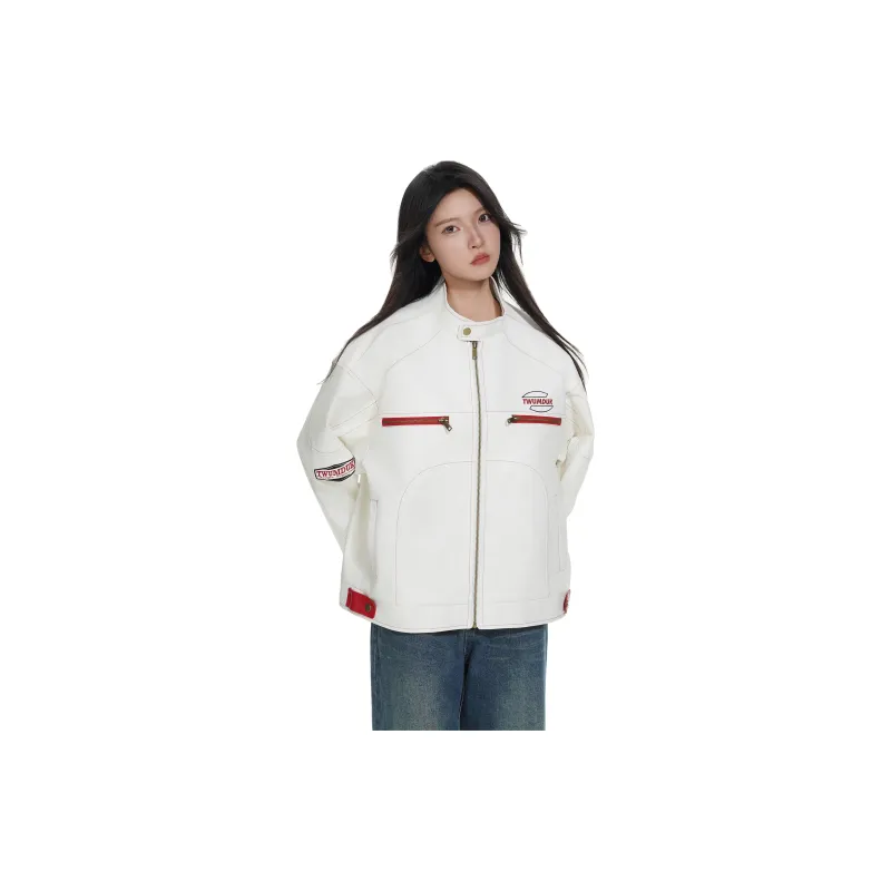 TESTUNG Jackets Unisex White-8