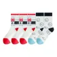 5 Pack (3 White Black Stripes, 2 White Expressions)