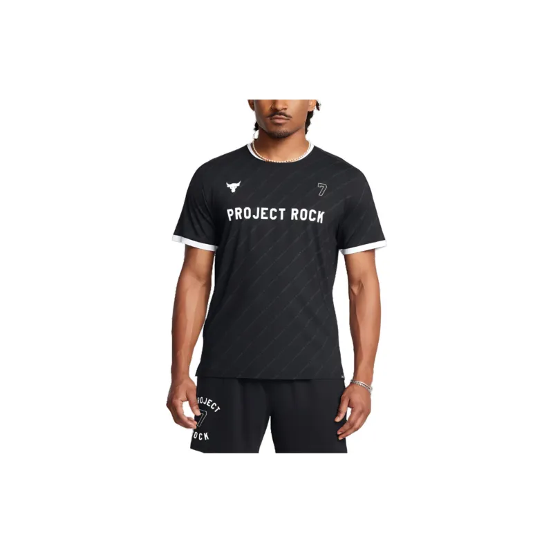 Under Armour Johnson PROJECT ROCK Rugby Jersey Men's Black-2