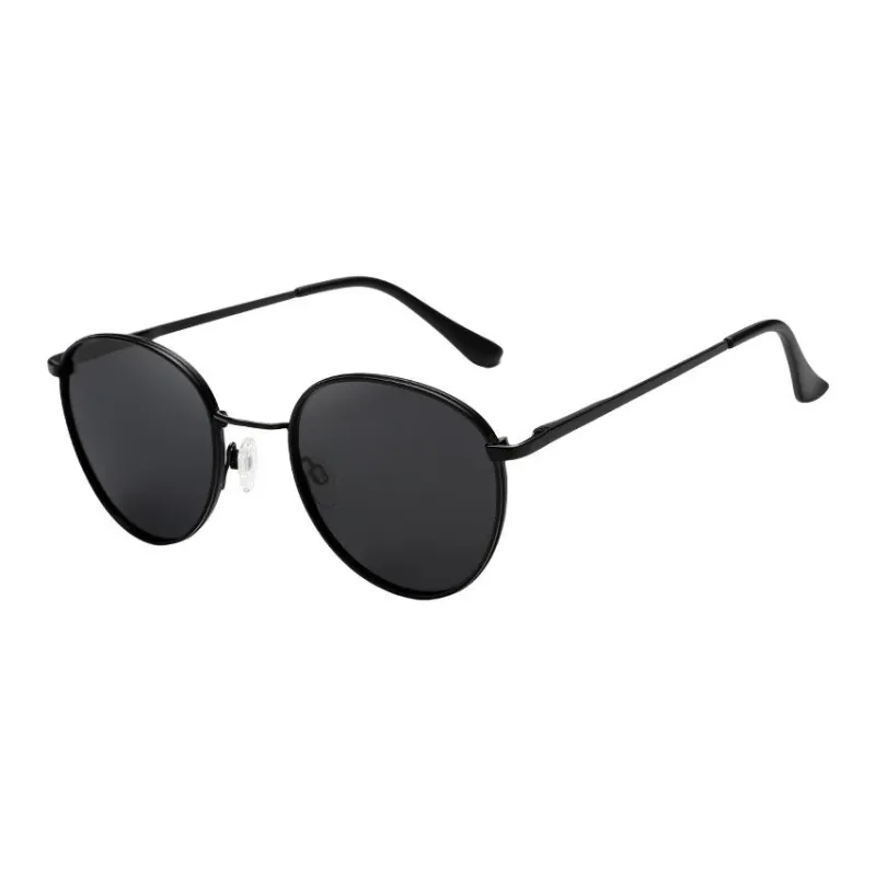 JEANSWEST Metal Irregular Shape Sunglasses Unisex Black Gunmetal Silver Gold Coffee-0