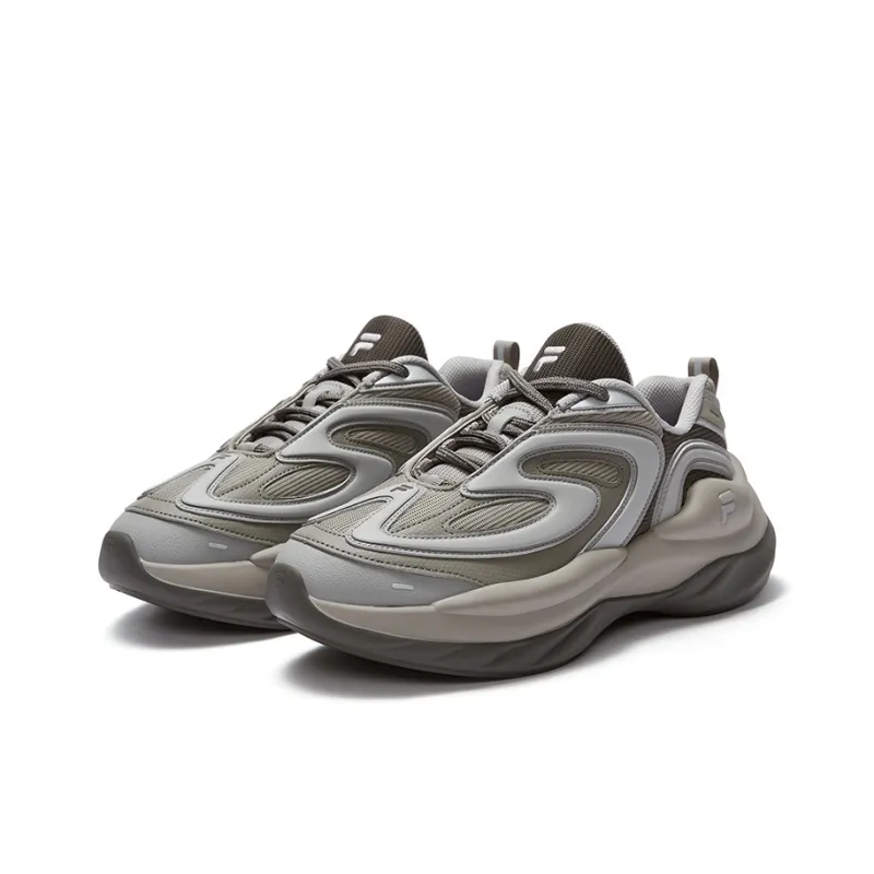 FILA FUSION BUZZARD Meteor Shoes Height Increasing Slip Resistant Low Top Casual Shoes Men's Gray-1