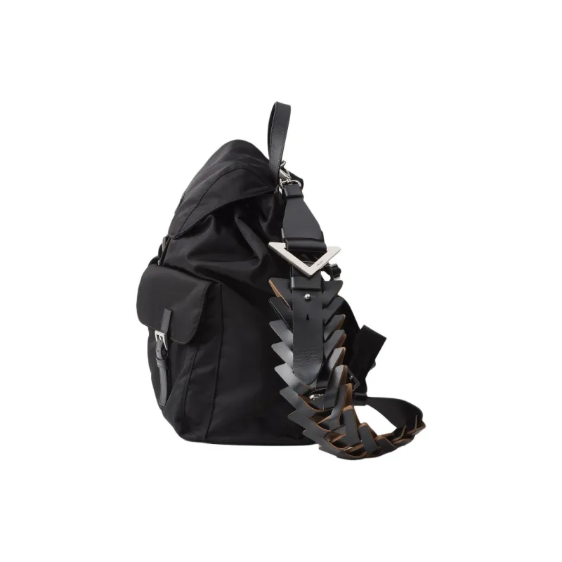 PRADA Leather Bag Shoulder Strap Men's Black-1