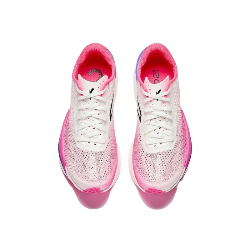 Anta C202 6.0 Cushioning Coverage Rebound Low Top Marathon Running Shoes Women's White Pink Purple-2